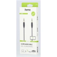 Hama audio kábel jack 3,5 mm, 0,5 m, slim