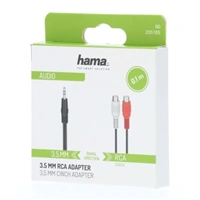 Hama audio redukcia jack vidlica na 2 cinch zásuvky, 10 cm
