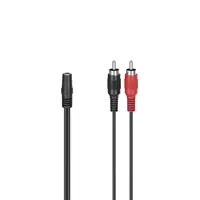 Hama audio redukcia jack zásuvka na 2 cinch vidlice, 10 cm