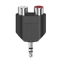 Hama redukcia jack 3,5 mm na 2 cinch zásuvky, stereo