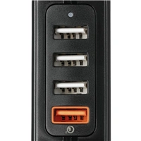 Hama rýchla sieťová USB nabíjačka, 4x USB, QC, 33 W