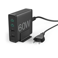 Hama rýchla stolná USB nabíjaka, 2x USB-C PD/QC, 2x USB-A, 60 W