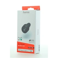 Hama rchla USB nabjaka do vozidla, USB-C + USB-A, QC 3.0 / PD, 30 W