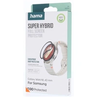 Hama Super Hybrid, ochrana displeja pre Samsung Galaxy Watch 8, 40 mm, D3O®, nerozbitná