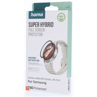 Hama Super Hybrid, ochrana displeja pre Samsung Galaxy Watch 8 Classic, 46 mm, D3O®, nerozbitná