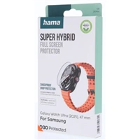 Hama Super Hybrid, ochrana displeja pre Samsung Galaxy Watch Ultra (25), 47 mm, D3O®, nerozbitná