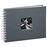 Hama album klasický špirálový FINE ART 24x17 cm, 50 strán, šedý, biele listy