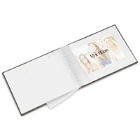 Hama album klasický špirálový FINE ART 24x17 cm, 50 strán, šedý, biele listy