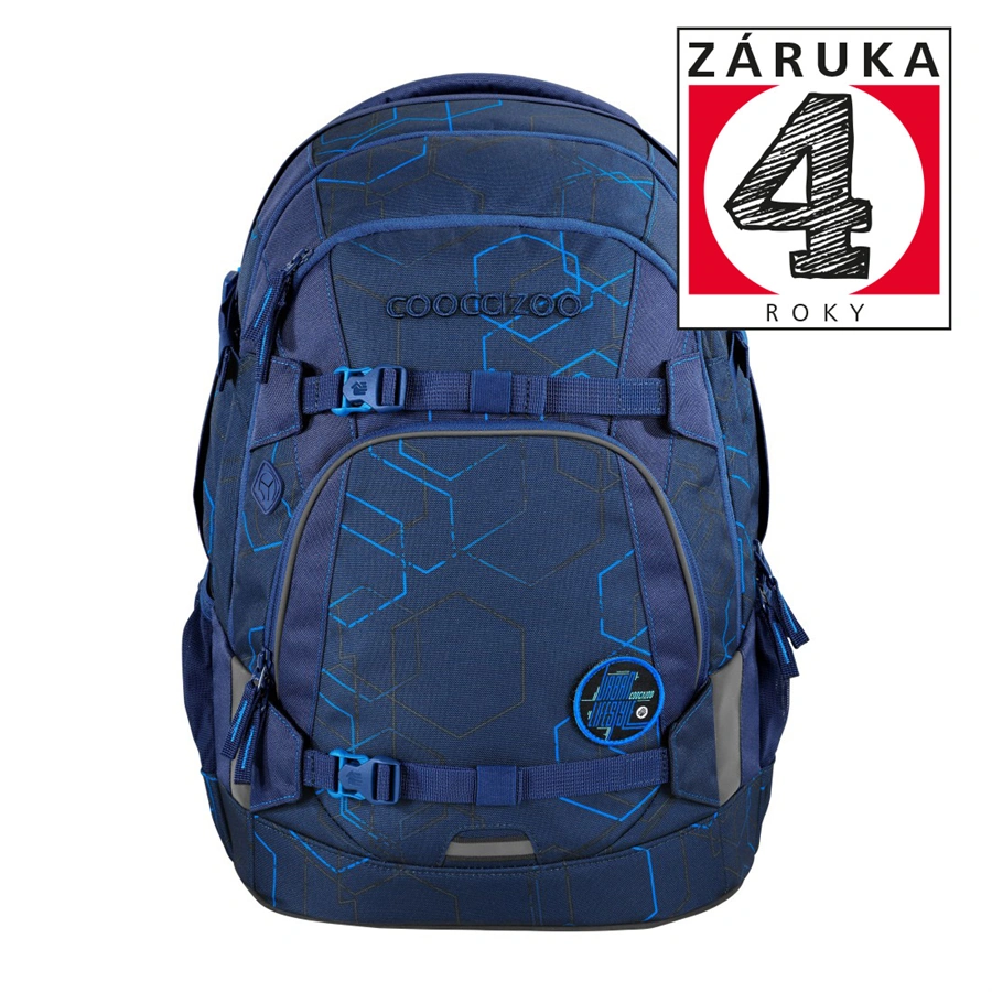 Školský ruksak coocazoo MATE,  Blue Motion, certifikát AGR