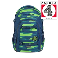 kolský ruksak coocazoo JOKER, Lime Stripe, certifikát AGR