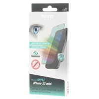 Hama Anti-Bluelight+Antibacterial, 3D ochranné sklo pre Apple iPhone 13 mini