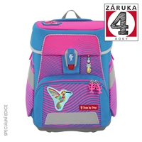 Školská aktovka Step by Step SPACE NEON, Kolibri Kaja - 5-dielny set, AGR certifikát