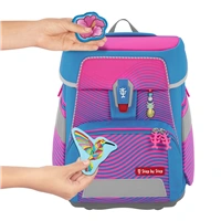 Školská aktovka Step by Step SPACE NEON, Kolibri Kaja - 5-dielny set, AGR certifikát