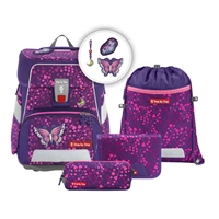 Školská aktovka Step by Step SPACE SHINE, Butterfly Night Ina - 5-dielny set, AGR certifikát