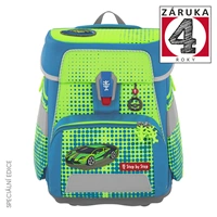 Školská aktovka Step by Step SPACE NEON, Race Car Chuck - 5-dielny set, AGR certifikát