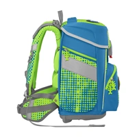 Školská aktovka Step by Step SPACE NEON, Race Car Chuck - 5-dielny set, AGR certifikát