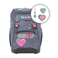 Školský ruksak Step by Step GRADE Glitter Heart Hazle, AGR  certifikát