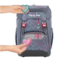Školský ruksak Step by Step GRADE Glitter Heart Hazle, AGR  certifikát