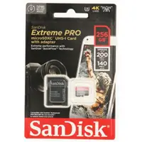 SanDisk Extreme PRO microSDXC 256 GB + SD Adapter 200 MB/s & 140 MB/s A2 C10 V30 UHS-I U3