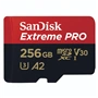 SanDisk Extreme PRO microSDXC 256 GB + SD Adapter 200 MB/s & 140 MB/s A2 C10 V30 UHS-I U3
