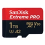 SanDisk Extreme PRO microSDXC 1 TB + SD Adapter 200 MB/s & 140 MB/s A2 C10 V30 UHS-I U3