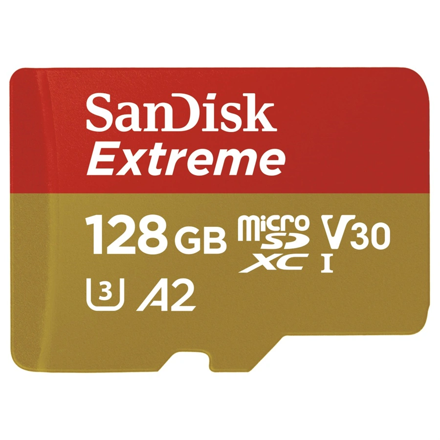 SanDisk Extreme microSDXC 128 GB pre akčné kamery + SD Adapter 170MB/s & 80MB/s, A2 C10 V30 UHS-I U3