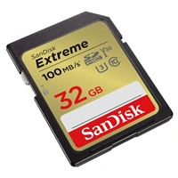 SanDisk Extreme 32 GB Memory Card up to 100 MB/s, UHS-I, Class 10, U3, V30