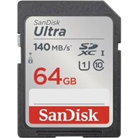 SanDisk Ultra 64 GB SDXC Memory Card 140 MB/s