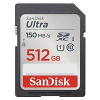 SanDisk Ultra 512 GB SDXC Memory Card 150 MB/s