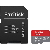 SanDisk Ultra microSDXC 128 GB + SD Adapter 140 MB/s  A1 Class 10 UHS-I