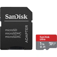 SanDisk Ultra microSDXC 1TB + SD Adapter 150 MB/s  A1 Class 10 UHS-I