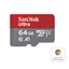 SanDisk Ultra microSDXC card for Chromebooks 64 GB, 140 MB/s, UHS-I, s adaptérom