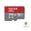 SanDisk Ultra microSDXC card for Chromebooks 256 GB, 150 MB/s, UHS-I, s adaptérom