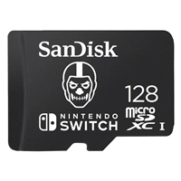 SanDisk Nintendo MicroSD UHS I Card - Fortnite Edition, Skull Trooper, 128 GB