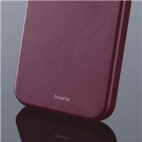 Hama Finest Sense, kryt pre Apple iPhone 14, umelá koža, bordový