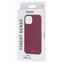 Hama Finest Sense, kryt pre Apple iPhone 14, umelá koža, bordový