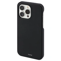 Hama Finest Sense, kryt pre Apple iPhone 14 Pro, umel koa, ierny