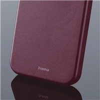 Hama Finest Sense, kryt pro Apple iPhone 14 Plus, umelá koža, bordový