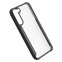 Hama Metallic Frame, kryt pre Samsung Galaxy S23, priehľadný/čierny