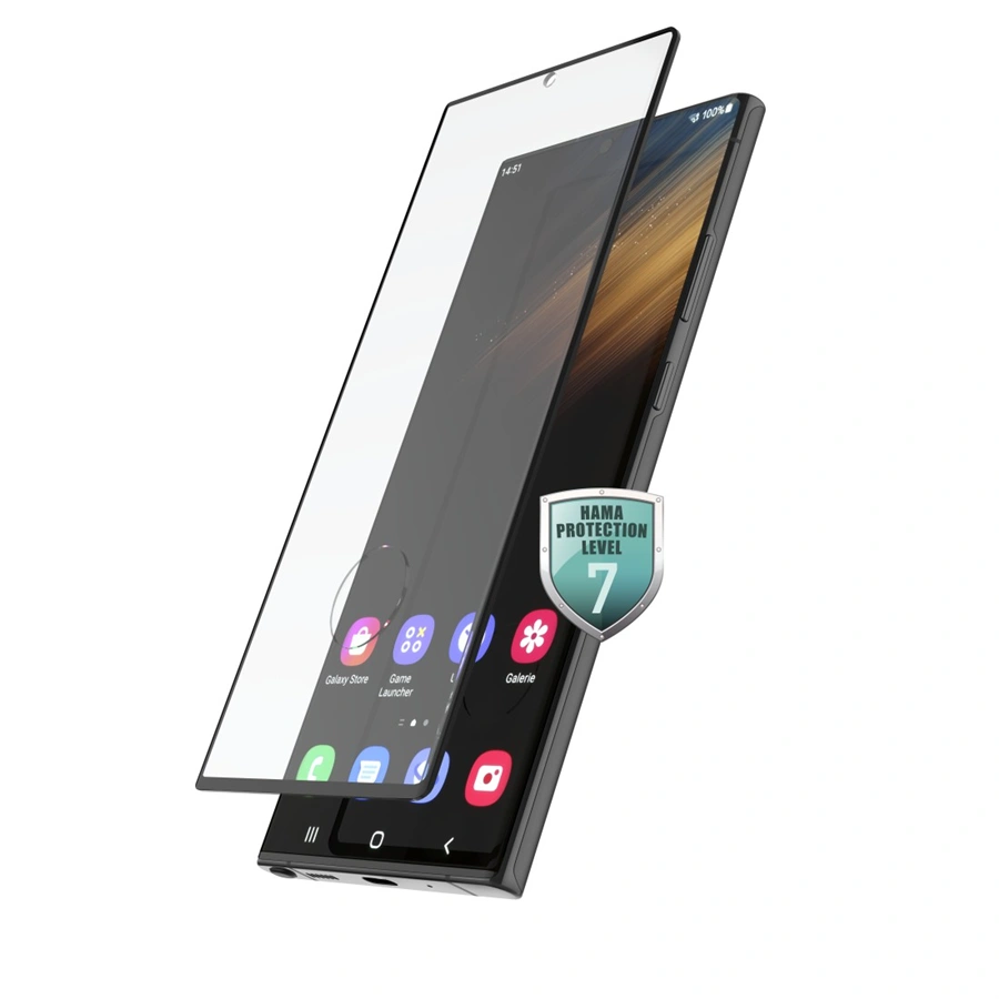 Hama 3D Full Screen, ochranné sklo na displej pre Samsung Galaxy S23 Ultra, bezpečnostná trieda 7
