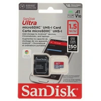 SanDisk Ultra microSDXC 1,5 TB + SD Adapter 150 MB/s  A1 Class 10 UHS-I