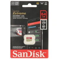 SanDisk microSDXC Extreme 64 GB (A2/ V30/ U3/ R170/ W80)