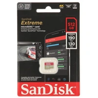 SanDisk microSDXC Extreme 512 GB (A2/ V30/ U3/ R190/ W130)