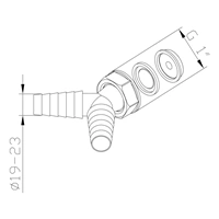 Xavax sifónová prípojka Y, pre 2 odtokové hadice k 1 sifónu, s tesnením a 2 objímkami 