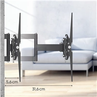 Hama nástenný držiak TV, 200x200, pohyblivý (2 ramená)