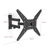 Hama nástenný držiak TV, 400x400, pohyblivý, 25 kg
