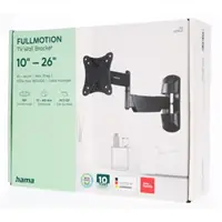 Hama nástenný držiak TV, 100x100, pohyblivý (2 ramená)