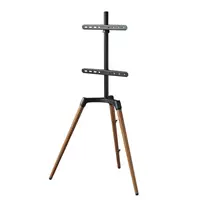 Hama podlahový TV stojan Real Wood, 400x400, drevo