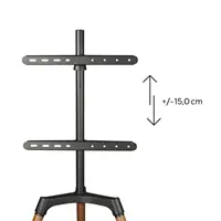 Hama podlahový TV stojan Real Wood, 400x400, drevo