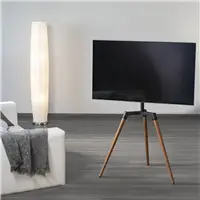 Hama podlahový TV stojan Real Wood, 400x400, drevo
